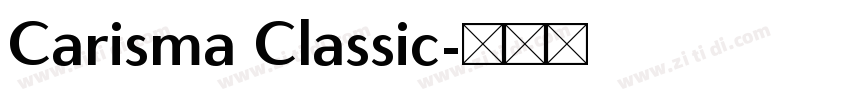 Carisma Classic字体转换